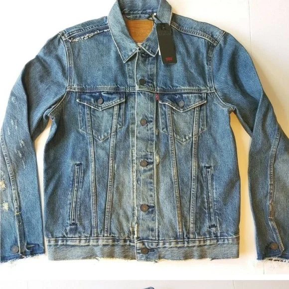Levis Premium Savage DX Trucker Jean Jacket Mens - Picture 6 of 6